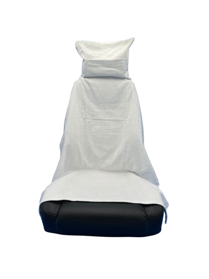 SweatWRX Swamp Tamer Post-Workout Towel Seat Cover Protector (White - SWRX3060W1)