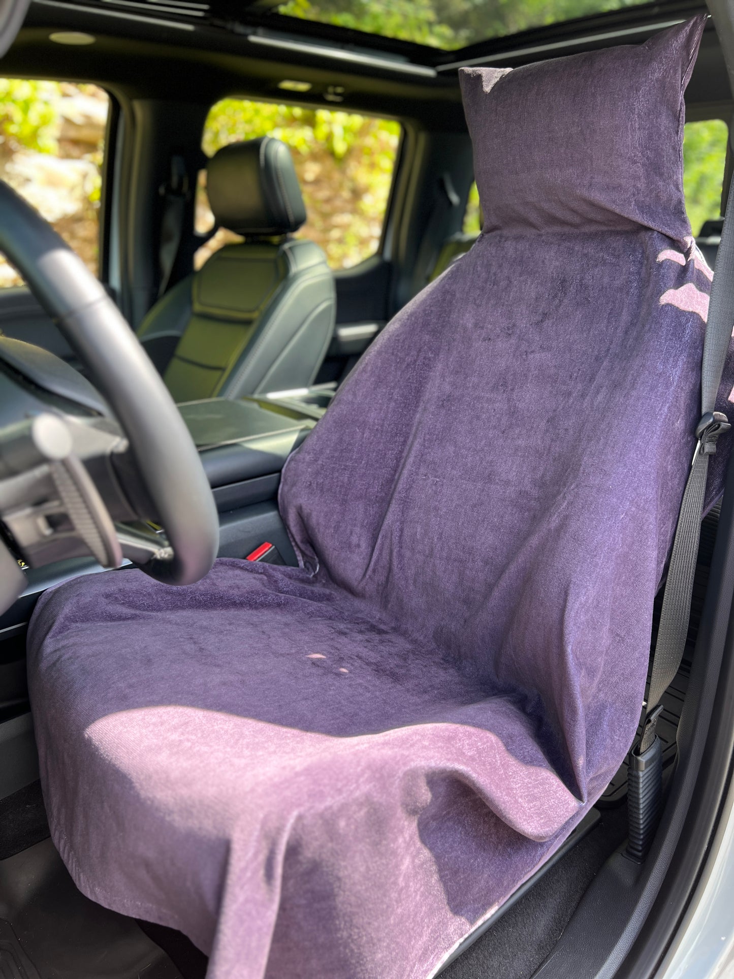 SweatWRX Swamp Tamer XXL Post-Workout Towel Seat Cover Protector (Obsidian - SWRX3270B2)